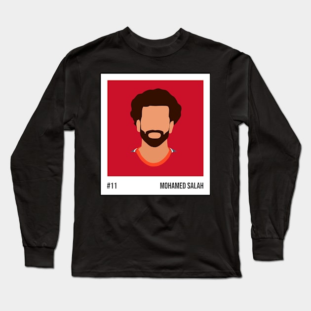 Mohamed Salah Minimalistic Camera Film Long Sleeve T-Shirt by GotchaFace